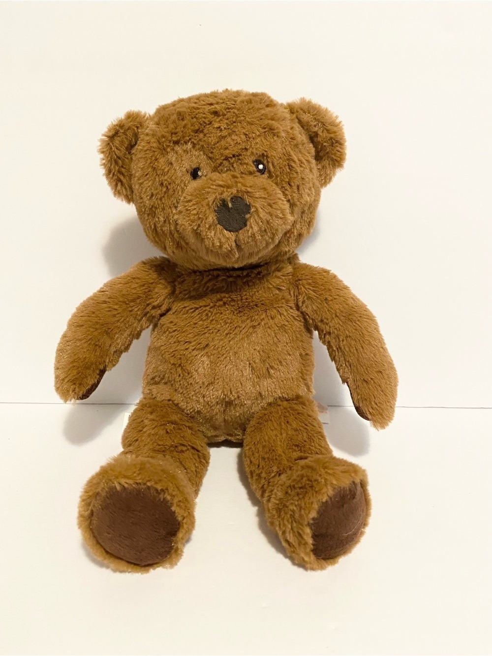 IKEA Brunbjorn Teddy Bear Soft Brown Plush Lovey 12” Stuffed Embroidered Eyes